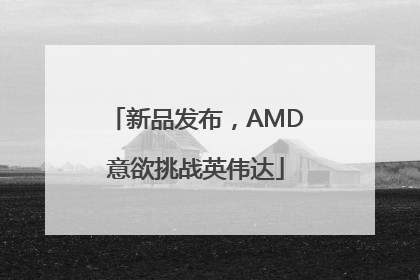 新品发布，AMD意欲挑战英伟达