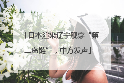 日本渲染辽宁舰穿“第二岛链”，中方发声