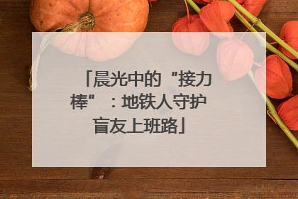 晨光中的“接力棒”：地铁人守护盲友上班路