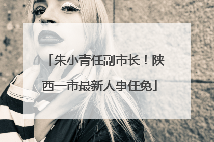朱小青任副市长！陕西一市最新人事任免