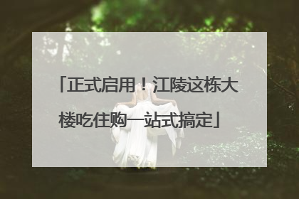 正式启用！江陵这栋大楼吃住购一站式搞定