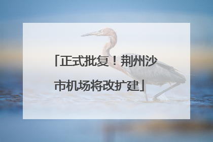 正式批复！荆州沙市机场将改扩建