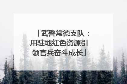 武警常德支队：用驻地红色资源引领官兵奋斗成长