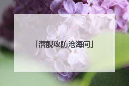 潜舰攻防沧海间