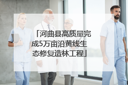 河曲县高质量完成5万亩沿黄线生态修复造林工程