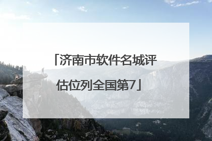 济南市软件名城评估位列全国第7