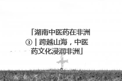 湖南中医药在非洲③｜跨越山海，中医药文化浸润非洲
