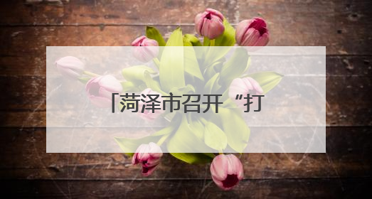菏泽市召开“打非治违”专项行动方案解读会议