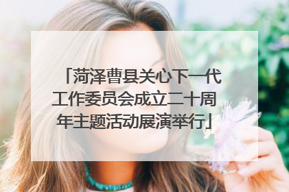 菏泽曹县关心下一代工作委员会成立二十周年主题活动展演举行