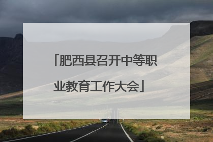 肥西县召开中等职业教育工作大会