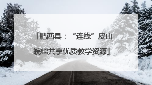 肥西县：“连线”皮山 皖疆共享优质教学资源