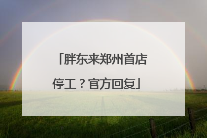 胖东来郑州首店停工？官方回复