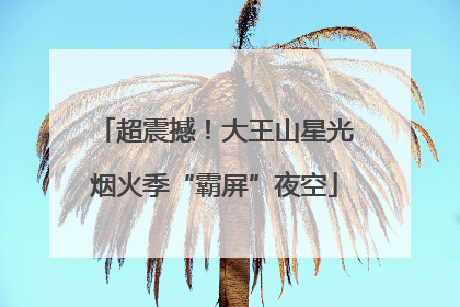 超震撼！大王山星光烟火季“霸屏”夜空