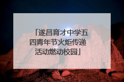遂昌育才中学五四青年节火炬传递活动燃动校园