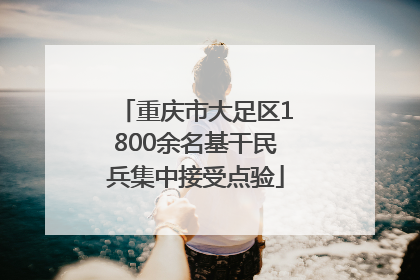 重庆市大足区1800余名基干民兵集中接受点验