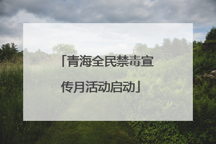 青海全民禁毒宣传月活动启动