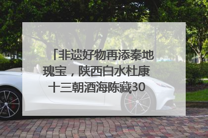 非遗好物再添秦地瑰宝，陕西白水杜康十三朝酒海陈藏30年别具一格