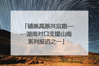铺就高原共富路——湖南对口支援山南系列报道之一