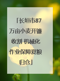 长垣市87万亩小麦开镰收割 机械化作业保障夏粮归仓
