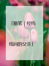 随笔｜经纬线间的父亲