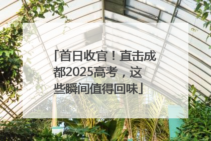 首日收官！直击成都2025高考，这些瞬间值得回味