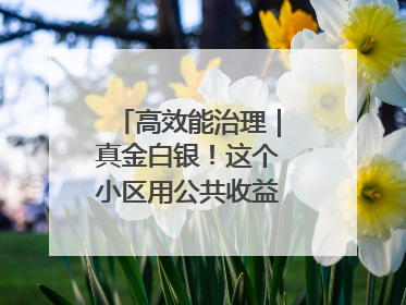 高效能治理｜真金白银！这个小区用公共收益给业主发红包