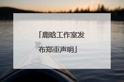 鹿晗工作室发布郑重声明