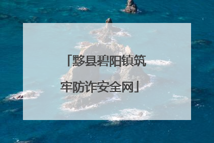 黟县碧阳镇筑牢防诈安全网