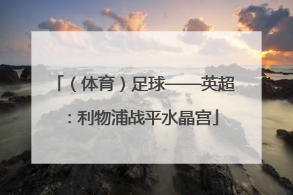 （体育）足球——英超：利物浦战平水晶宫