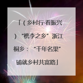 （乡村行·看振兴）“槜李之乡”浙江桐乡：“千年名果”铺就乡村共富路