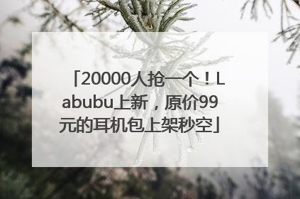 20000人抢一个！Labubu上新，原价99元的耳机包上架秒空