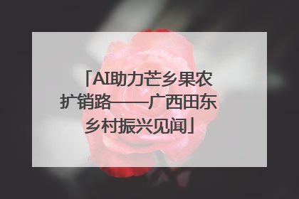 AI助力芒乡果农扩销路——广西田东乡村振兴见闻