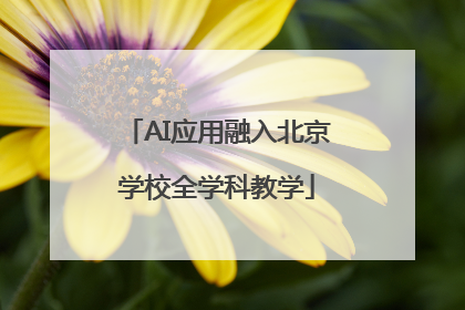AI应用融入北京学校全学科教学